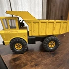 Tonka Pressed Steel Yellow Black Dump Truck Vintage Toy Vehicle Collectible