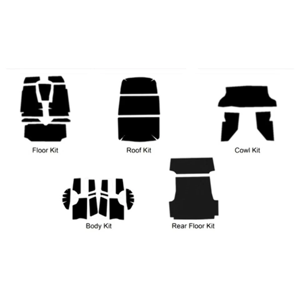 Комплект звукоизоляционного изолятора для 1955-56 Ford панель доставки фургон седан полный - Изображение 3 из 4