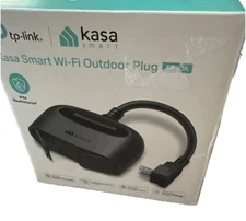 Kasa Outdoor Smart Plug, Smart Home Wi-Fi Outlet with 2 Sockets, IP64 Weather