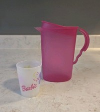 Tupperware Impressions Mini Barbie Tumbler Pink Pitcher 4078 Play Kids Toy
