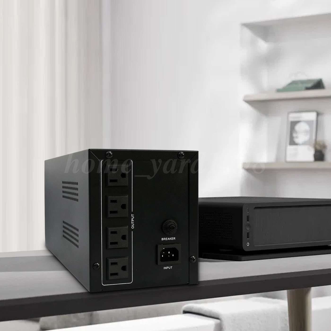 1200VA 720W Backup UPS Uninterruptible Power Supply 4 Outlet LCD Display Battery