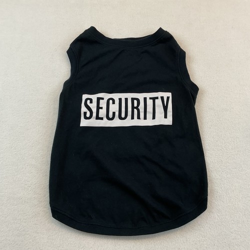 Good Friends Dog T-Shirt Clothing Costume Security Black Knit Size 2XL Pet Puppy