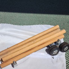 Vintage 1950's Tonka LOG SEMI TRAILER w/ LOGS