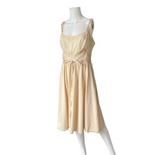 Vintage 60s Vanity Fair Nightgown Pink Sleeveless Nylon Tricot Lace Trim Size 38