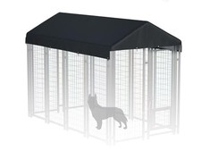 8x4 Ft Outdoor Dog Kennel Replacement Top Cover Waterproof Heavy Duty Oxford...