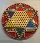Vintage Chinese & Regular Checkers OHIO ART 2 in 1 orig. box tin Board Game #538