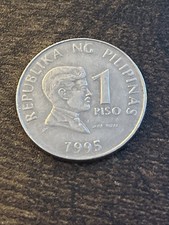 1995 Philippines 1 One Piso Beautiful Actual Coin TC200*