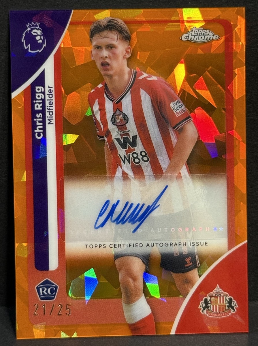 2026 Topps Chrome Sapphire Edition Premier League RC Chris Rigg
