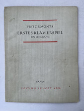 Noten. Emonts. Erstes Klavierspiel. Ein Lehrgang. Band I.