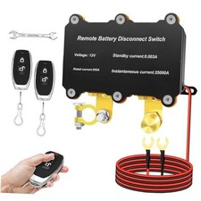 Kill Switch for Car,500A Remote Battery Disconnect Switch for Truck 12V 500A