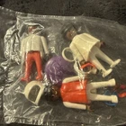 NEW VTG 1974 Lot Of 3 African American Playmobil Geobra Plastic Figures W Hats