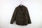 Vintage Y2K Express Womens Small Double Breasted Military Style Peacoat Jacket