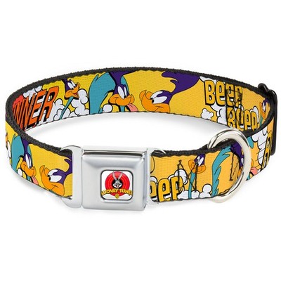 Dog Collar LTA-Looney Tunes Logo White ROAD RUNNER w/Road Runner Pos (US IMPORT)