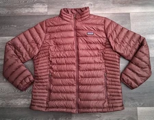 Patagonia Down Sweater Jacket Puffer Insulated Potters Red Womans Size 2XL 