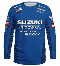 Camicia manica lunga HOT adulto Suzuki Moto Racing per motociclisti