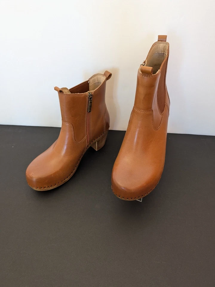 Botas Chelsea DANSKO Shayna Tacón En Equipaje Cuero Pulido Nuevas Talla 38 Foto 3 de 4