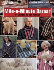 VGT LEISURE ARTS CROCHET MILE-A-MINUTE BAZAAR 14 DESIGNS