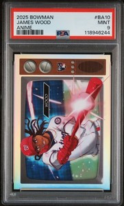 2025 Bowman Anime James Wood #BA10 PSA 9