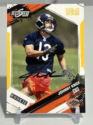 JOHNNY KNOX 2009 SCORE INSCRIPTIONS GOLD ZONE ROOKIE AUTO 12/50 BEARS