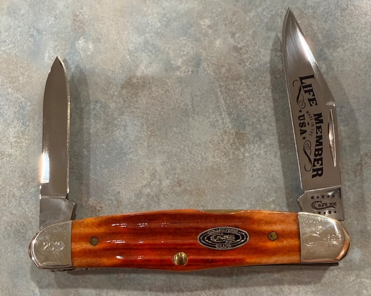 CASE CLUB HUMPBACK HALF WHITTLER KNIFE NEVER USED 62046 1/2 SS