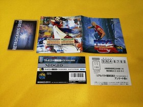 SNK FATAL FURY REAL BOUT 2 NEOGEO CD SPINE CARD + REG CARD