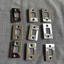 9 Chrome Door Frame Latch Plate Premium New Mortice Strike