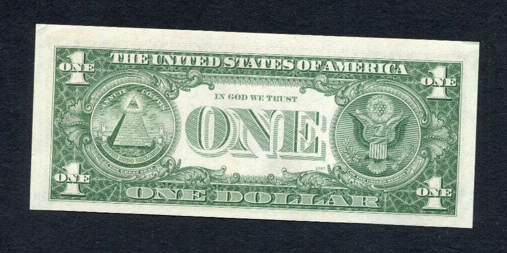 United States US 1963 b $1 Unc Banknote P-443c Barr Note, San Francisco, L,