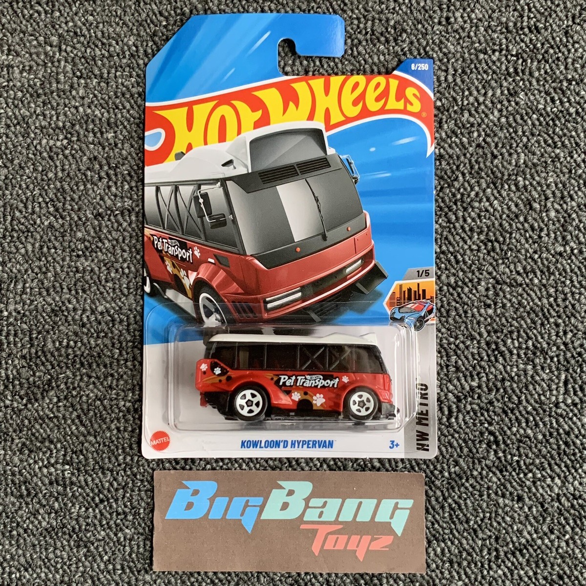 Hot Wheels Kowloon'd Hypervan Red #6 Mainline 2025 Case A (In