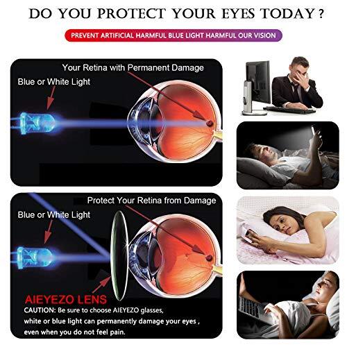 Oversized Blue Light Blocking Glasses for Women Reduce Eye Strain and Headaches from Screens-image