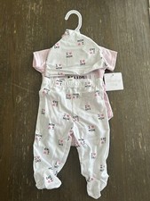 Bodysuit Pant Hat Set 6 Months Sterling Baby 3 Piece Set Pink I Love Mom Dad