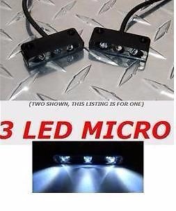 YAMAHA HONDA GSXR KAWASAKI SUZUKI LED WHITE PLATE LIGHT Small