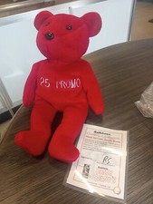 Vintage 1998 Salvino's Bamm Beano Mark McGwire 25 Rare Promotional Bear W/ Cert