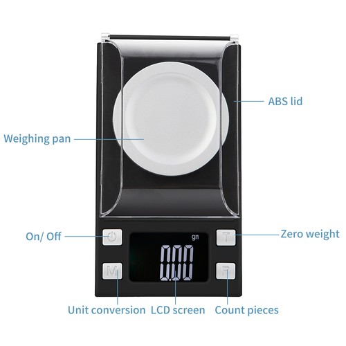 Digital Pocket Scale 100g/ 0.001g, Portable //Small Herb Scale G8S8 - Picture 7 of 12