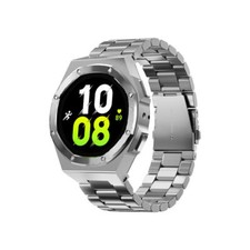 Mod Kit Metal Case Stainless Steel Strap Samsung Galaxy Watch 6 4 Classic 5 Pro