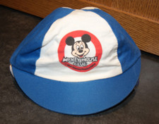 Vintage Mickey Mouse Club Child Toddler Blue White 5 Panel Hat By Walt Disney