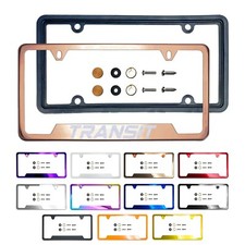 Laser Etched Customize Stainless Steel License Frame Silicone Guard For Transit Laser Etched Customize Stainless Steel License Frame Silicone Guard For Transit