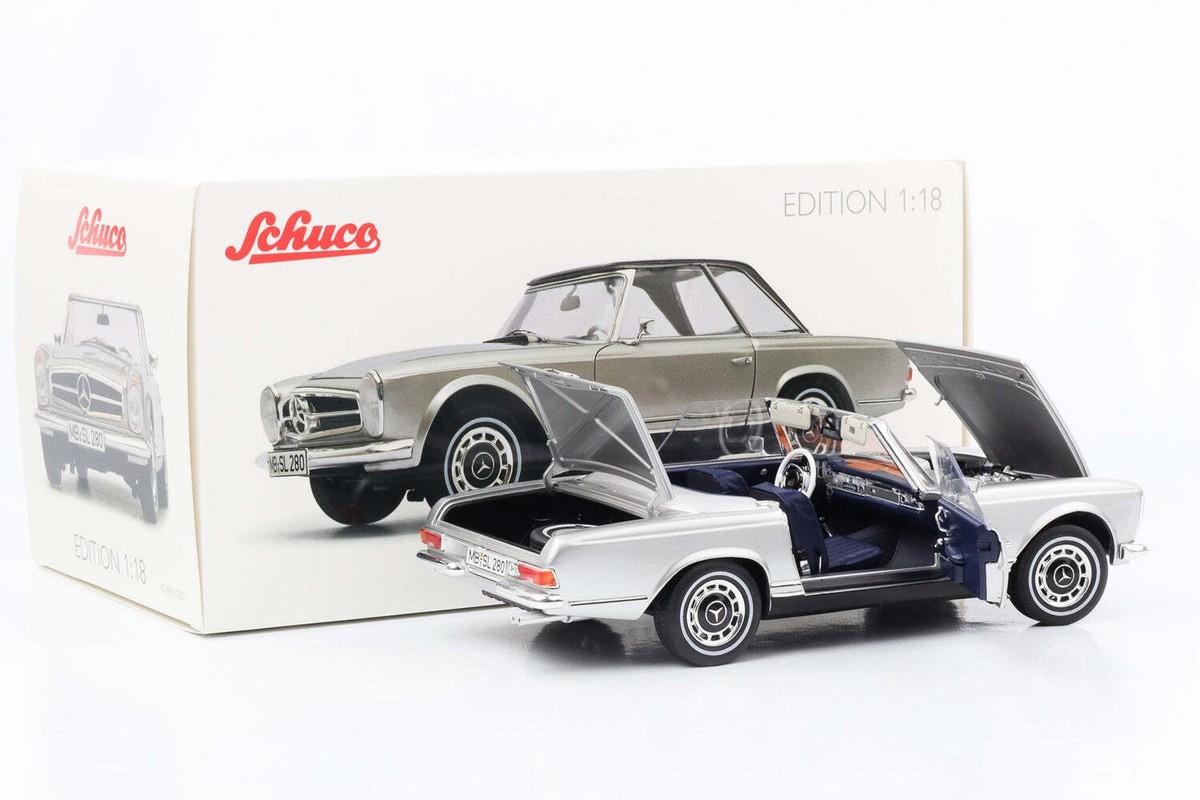 Norev 1:18 Mercedes-Benz 230 SL (W113) Pagode Année 1963 bleu foncé Norev 1:18 Mercedes-Benz 230 SL (W113) Pagode Année 1963 bleu foncé