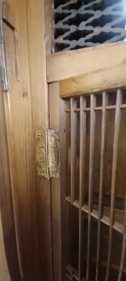 Antiguo cofre grande japonés del período Mizuya Tansu Meiji Foto 3 de 4