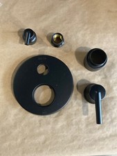Delta Two Handle Shower Valve w/ 3 Setting Diverter Trim MATTE BLACK New