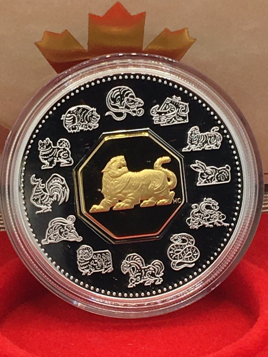 1998 Canada $15 Year of The Tiger Lunar Coin | eBay