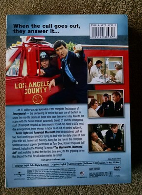 Emergency! Season One DVD Set VG++ Universal Classic Television