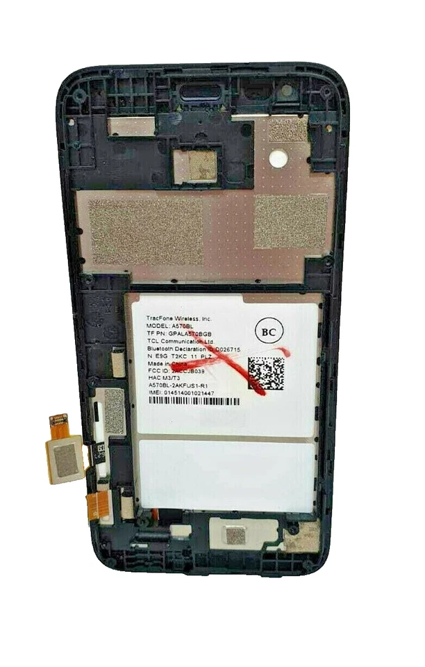 Display LCD For Alcatel OneTouch Pixi Avion A570BL 4.5 Screen Frame Part A570 - Image 2 of 4