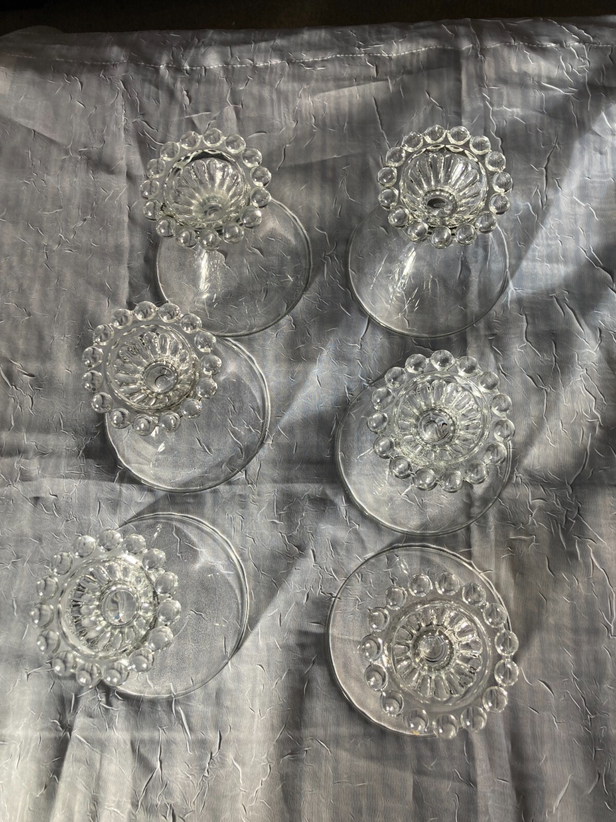 LOT OF 6 CANDLEWICK IMPERIAL GLASS SHERBET DESSERT GLASSES eBay