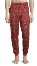 Bio World Harry Potter NEW♈Men's Printed Lounge pant size XL~ Maroon/gold