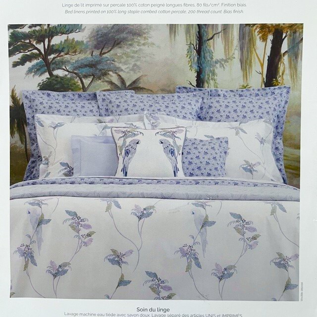 Yves Delorme Paris Pillowcase PLUMES Percale 100 Cotton 200 Thread 50cm x 75cm eBay