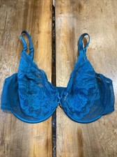 Vanity Fair 75-075 Sheer Chantilly Lace Full Coverage Underwire Bra 36D USA made