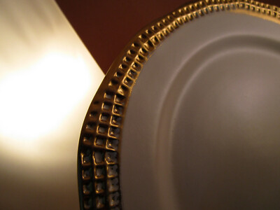 Michael Wainwright Art Pottery Gold Dinner Plate | eBay