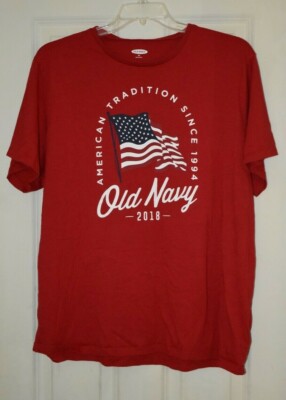 Old Navy Flag Men's 2018 T-shirt - Red 