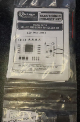 Chaney electronics project kit stock #C6719 Deluxe SMD Learn to Solder