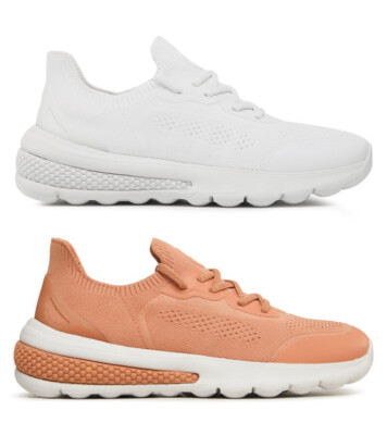 GEOX RESPIRA NEBULA 2 D55NHAP/E Damen Schuhe Sneaker Stoff Leder Wildleder